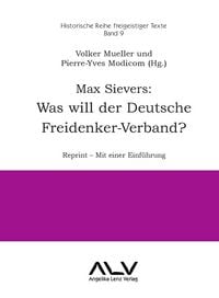 Produktbild: Max Sievers: Was will der Deutsche Freidenker-Verband?