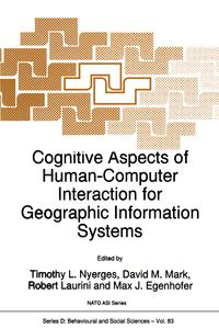 Produktbild: Cognitive Aspects of Human-Computer Interaction for Geographic Information Systems