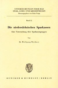 Produktbild: Die nieders&auml;chsischen Sparkassen.