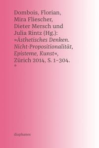 Produktbild: &Auml;sthetisches Denken