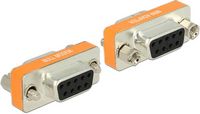 Produktbild: Delock 65570 Seriell Adapter [1x D-SUB-Buchse 9pol. - 1x D-SUB-Buchse 9pol.] Silber