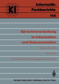 Produktbild: Sprachverarbeitung in Information und Dokumentation