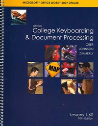 Produktbild: Gregg College Keyboarding & Document Processing Microsoft Office Word 2007 Update: Lessons 1-60