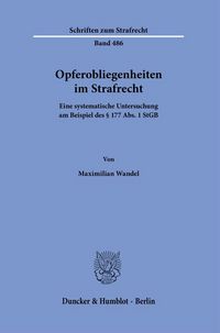 Produktbild: Opferobliegenheiten im Strafrecht