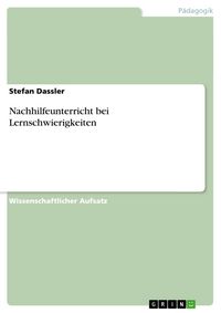 Produktbild: Nachhilfeunterricht bei Lernschwierigkeiten