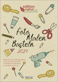 Produktbild: Foto-Malen-Basteln Bastelkalender A4 Graspapier 2027