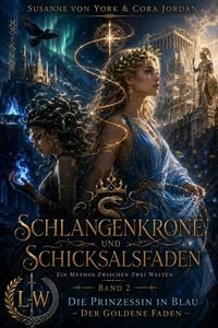 Produktbild: Schlangenkrone und Schicksalsfaden - Ein Mythos zwischen zwei Welten - Buch 2 - Die Prinzessin in Blau - Der goldene Faden