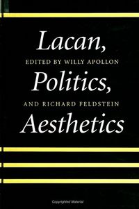 Produktbild: Lacan, Politics, Aesthetics