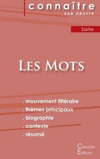 Produktbild: Fiche de lecture Les Mots de Jean-Paul Sartre (Analyse litt&eacute;raire de r&eacute;f&eacute;rence et r&eacute;sum&eacute; complet)