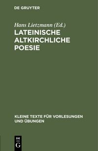 Produktbild: Lateinische altkirchliche Poesie