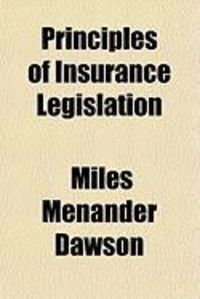 Produktbild: Principles of Insurance Legislation