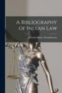Produktbild: A Bibliography of Indian Law