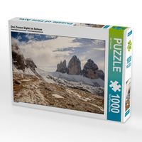 Produktbild: CALVENDO Puzzle Drei Zinnen Gipfel im Schnee | 1000 Teile Lege-Gr&ouml;&szlig;e 64x48cm Foto-Puzzle f&uuml;r gl&uuml;ckliche Stunden
