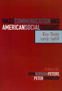 Produktbild: Mass Communication and American Social Thought