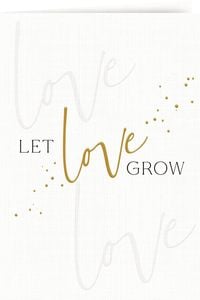 Produktbild: Grußkarte mit Kuvert - Let Love grow