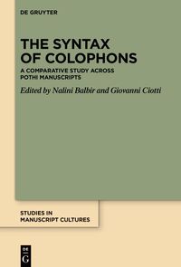 Produktbild: The Syntax of Colophons