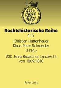 Produktbild: 200 Jahre Badisches Landrecht von 1809/1810