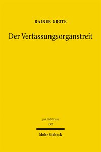 Produktbild: Der Verfassungsorganstreit