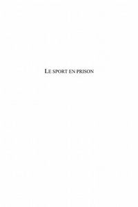 Produktbild: Sport en prison le