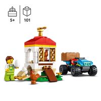 LEGO City 60344 Hühnerstall Set, Bauernhof Spielzeug für Kinder