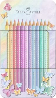 Produktbild: Faber-Castell Buntstifte Sparkle Pastell 12er Metalle.