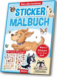 Produktbild: Sticker Malbuch - Hundekinder