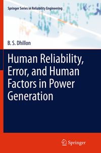 Produktbild: Human Reliability, Error, and Human Factors in Power Generation
