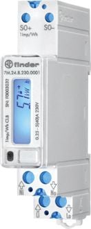 Produktbild: Finder 7M.24.8.230.0001 7M.24.8.230.0001 Zweirichtungs-Hutschienenz&auml;hler digital MID-konform: Nein 1 St.