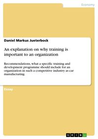 Produktbild: An explanation on why training is important to an organization