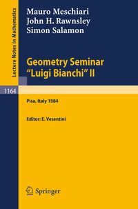 Produktbild: Geometry Seminar "Luigi Bianchi" II - 1984