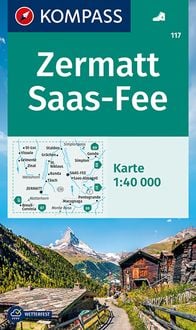 Bild vom Artikel KOMPASS Wanderkarte 117 Zermatt, Saas-Fee 1:40.000 vom Autor 