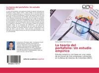 Produktbild: La teor&iacute;a del portafolio: Un estudio emp&iacute;rico