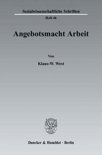 Produktbild: Angebotsmacht Arbeit.
