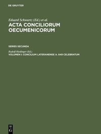 Produktbild: Concilium Lateranense a. 649 celebratum