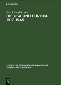 Produktbild: Die USA und Europa 1917&ndash;1945