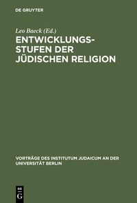 Produktbild: Entwicklungsstufen der j&uuml;dischen Religion