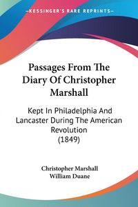 Produktbild: Passages From The Diary Of Christopher Marshall
