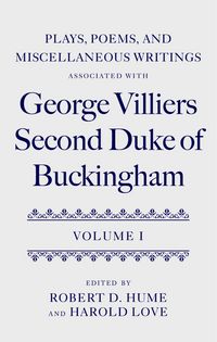 Produktbild: Plays, Poems, and Miscellaneous Writings associated with George Villiers, Second Duke of Buckingham