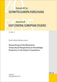 Produktbild: Zeitschrift f&uuml;r Ostmitteleuropa-Forschung (ZfO) 74/4 / Journal of East Central European Studies (JECES) 74/4