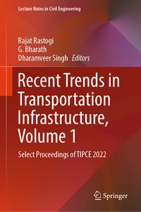 Produktbild: Recent Trends in Transportation Infrastructure, Volume 1