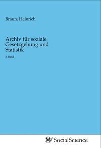 Produktbild: Archiv f&uuml;r soziale Gesetzgebung und Statistik