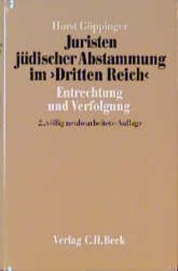 Produktbild: Juristen j&uuml;discher Abstammung im 'Dritten Reich'