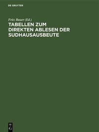 Produktbild: Tabellen zum direkten Ablesen der Sudhausausbeute
