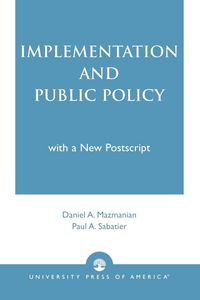 Produktbild: Implementation and Public Policy