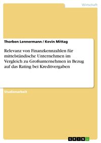 Produktbild: Relevanz von Finanzkennzahlen f&uuml;r mittelst&auml;ndische Unternehmen im Vergleich zu Gro&szlig;unternehmen in Bezug auf das Rating bei Kreditvergaben