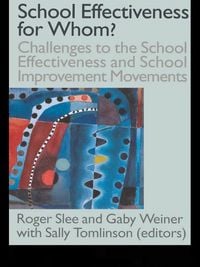 Produktbild: School Effectiveness for Whom?