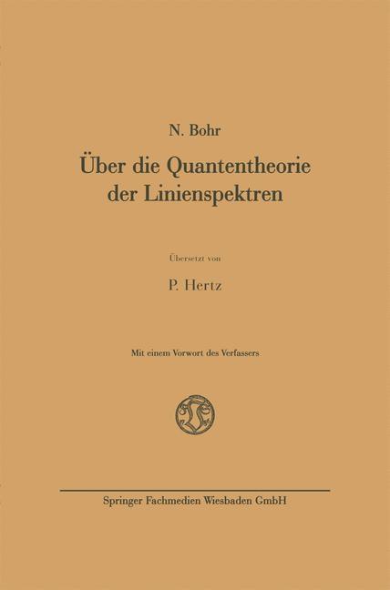 Produktbild: &Uuml;ber die Quantentheorie der Linienspektren