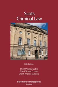 Produktbild: Scots Criminal Law