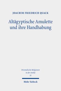 Produktbild: Alt&auml;gyptische Amulette und ihre Handhabung