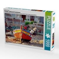 Produktbild: CALVENDO Puzzle Ein Motiv aus dem Kalender Portugal, traditionelle Fischerboote | 1000 Teile Lege-Gr&ouml;&szlig;e 64x48cm Foto-Puzzle f&uuml;r gl&uuml;ckliche Stunden